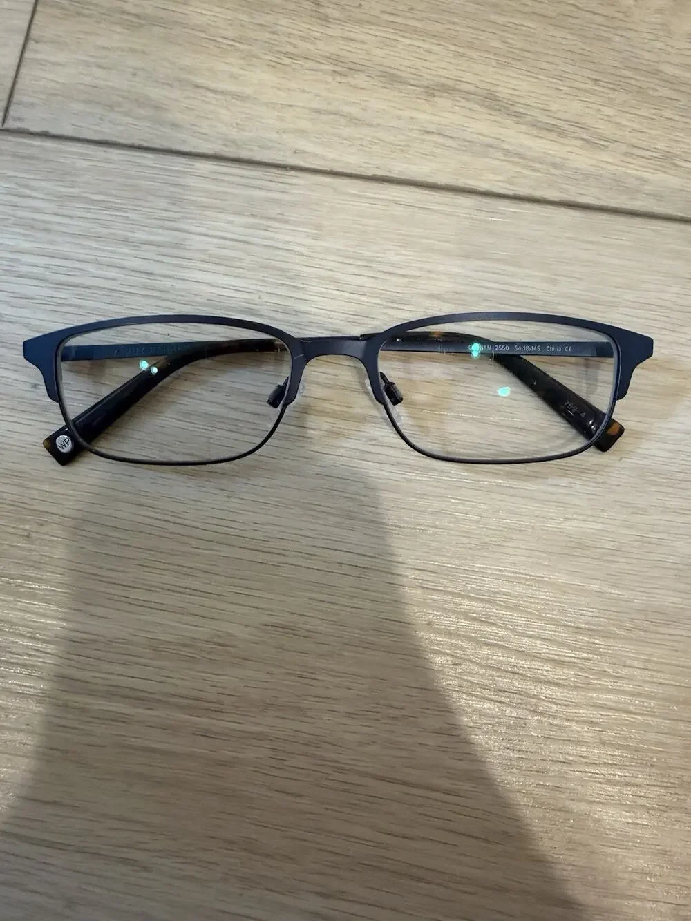 Warby Parker Graham 2550 Blue Tortoise Eyeglass Frames 54-18 145 Women